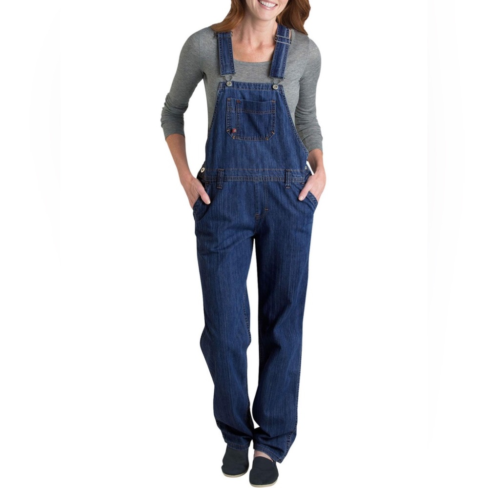 Dickies Women's Relaxed Fit Bib Overall, Dark Indigo
